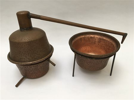 Alambicco in rame (difetti)