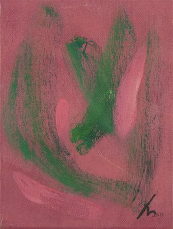 VILMA LANDRO Parghelia, 1957 " Astratto " anno 2015 olio su tela 24x18 cm...