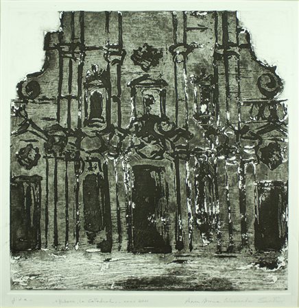 ANNAMARIA CALAMANDREI Pergola,1936 " Havana, la Catedral " es n. P.d.A. anno...