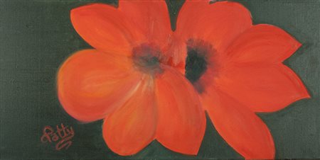PATRIZIA ZEPPETELLA Venafro, 1966 " Orange lilies " anno 2017 olio su tela...