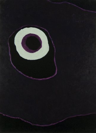 Vera Carbone Minervino Murge " Eclissi " anno 2006 olio su tela 70x50 cm...