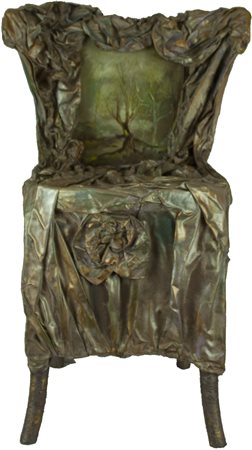 DANIELA DE SCORPIO Roma, 1947 Sedia parlante " La romantica " pittoscultura...