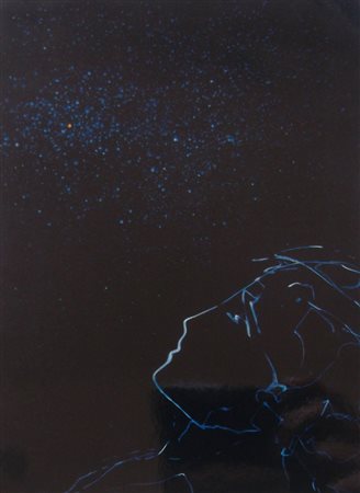 STEFANO TONELLI Montescudaio, 1957 " Non ci si lascia mai " olio e smalto su...