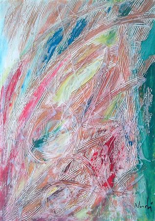 PIER PAOLO NUDI Cosenza, 1971 " Evanescenza " tecnica mista 70x50 cm firmato...