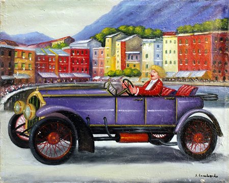 SALVO LOMBARDO Favara, 1948 " Portofino " olio su tela 40x50 cm firmato al...