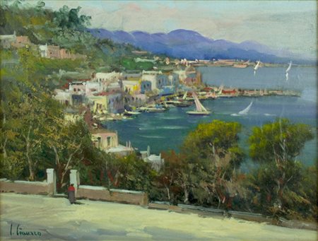 GIOVANNI CIAURRO Napoli,1942 olio su tela 30x40 cm firmato al fronte e al...