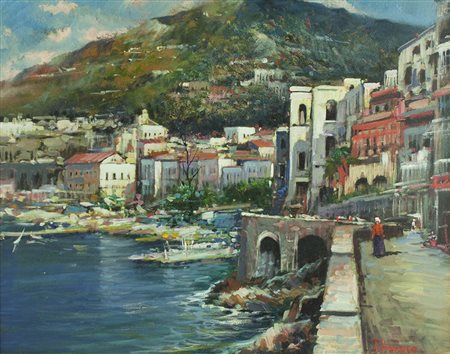 GIOVANNI CIAURRO Napoli,1942 olio su tavola 40x50 cm firmato al fronte e al...