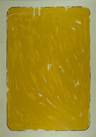 MARIO SCHIFANO Homs 1934-Roma 1998 serifrafia su carta es. n. 65/90 100x70 cm...