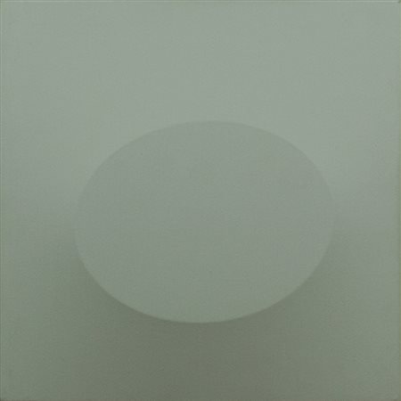 TURI SIMETI Alcamo, 1929 " Un ovale bianco " anno 2014 acrilico su tela...