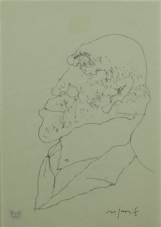 FRANCO ROGNONI Milano 1913-1999 china su carta 30x21 cm firmato in bdx...