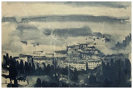 LUCIANO ORI Firenze 1928 – Firenze 1985 Senza titolo 1948 Gouache su carta 24...