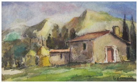 PIERO BERNARDINI Pisa 1922 – Pisa 2012 Senza titolo Acquerelli su carta 15 x...