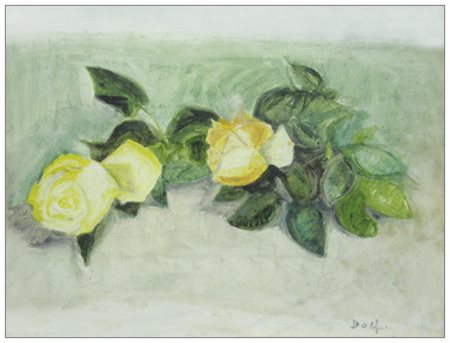 MARCO DOLFI Viareggio 1953 Senza titolo Olio su faesite 30 x 40. Firma in b....