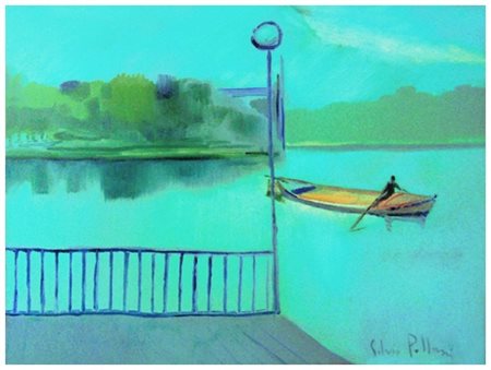 SILVIO POLLONI Firenze 1888 – Firenze 1972 Senza titolo Olio su tela 30 x 40....