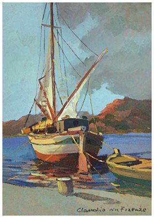 CLAUDIO DA FIRENZE (Claudio Domenici) Firenze 1943 Senza titolo Olio su...