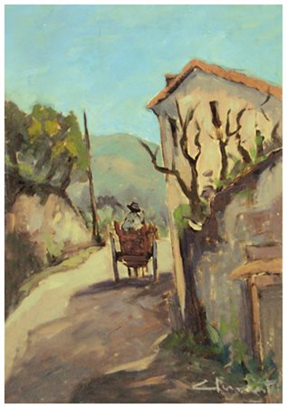 VILLY CLEMENTE Livorno 1923 – Livorno 1999 Senza titolo Olio su tela 50 x 35....