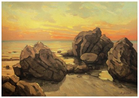 SERGIO DIFFICILI Antignano 1925 – Antignano 2007 Senza titolo Olio su faesite...