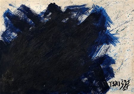 TSAI HSIA LING 1936 Senza titolo Olio su tela, cm. 49,5 x 71 Firmato in basso...