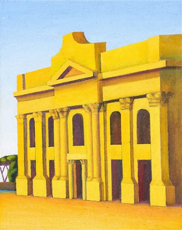 SALVO 1947 Roma Olio su tela, cm. 50 x 40 Firmato sul retro Autentica...