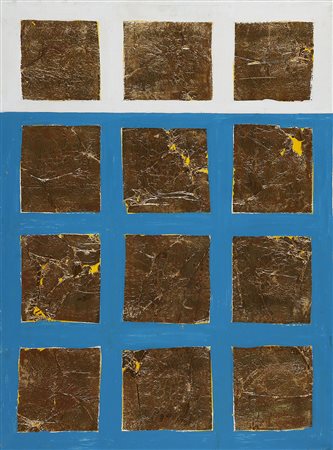 REMO BIANCO 1922 - 1988 Senza titolo (Tableau dorè), 1970 Tecnica mista e...