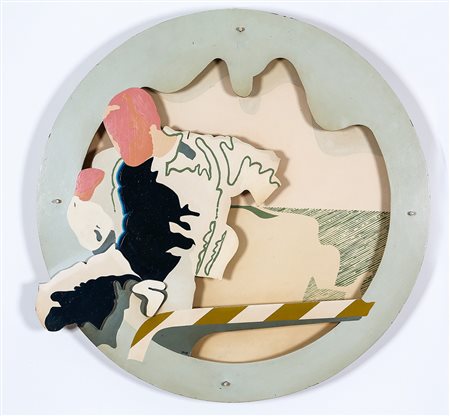 GIANFRANCO PARDI 1933 - 2012 Sagoma 9 (personaggio), 1966 Legno laccato, cm....