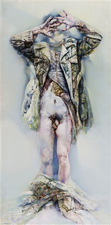 RENZO VESPIGNANI 1924 - 2001 Resa di Catalogna, 1974 Olio su tela, cm. 173 x...