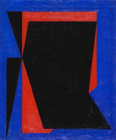 ENRICO BORDONI 1904 - 1969 Senza titolo Olio su tela, cm. 65 x 54 Etichetta...