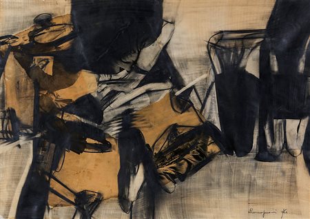 BEPI ROMAGNONI 1930 - 1964 Senza titolo (Racconto), 1962 Tecnica mista e...