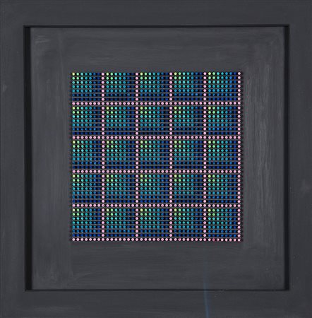 FRANCO COSTALONGA 1933 C.M.G., 1975 Cilindri in rilievo su tavola, cm. 50 x...