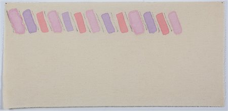 GIORGIO GRIFFA 1936 Senza titolo, 1972 Acrilico su tela, cm. 37 x 79 Firmato...