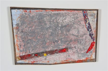 RODOLFO ARICO' 1930 - 2002 Innesto, 1997 Acrilico e collage su tela, cm. 32 x...