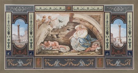 Tommaso Bigatti "Allegoria della Notte" scena centrale tratta dall'affresco...