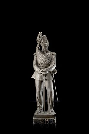 Carlo Marocchetti (Torino 1805 - Passy 1867)Scultura in bronzo raffigurante...
