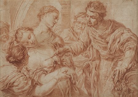 Antonio Molinari (Venezia 1650 - Venezia 1704)(attr.) "Ester e Assuero"...