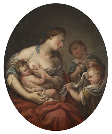 Cerchia di Giovanni Battista Pittoni, secolo XVIII "La Carità Cristiana",...