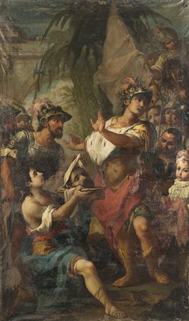 Mauro Picenardi (Crema 1735 - Bergamo 1809)"Presentazione della testa di...