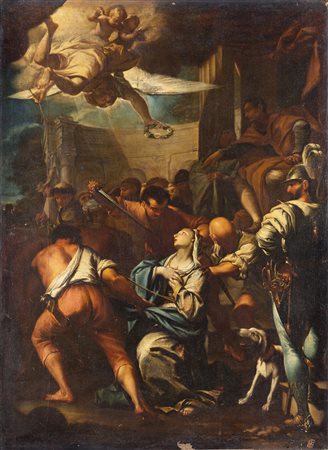 Ambito di Francesco Trevisani, inizio del secolo XVIII "Martirio di Santa...