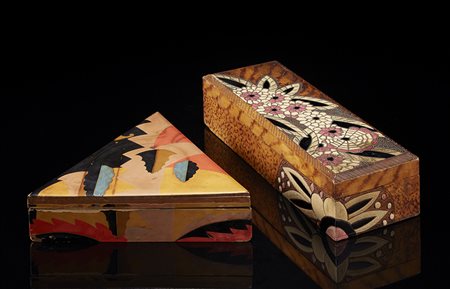 Lotto composto da due scatole di gusto Déco con decori differenti...