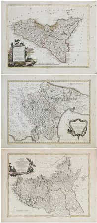 Zatta Antonio (1757 - 1797)Gruppo di tre acqueforti del sec. XVIII...