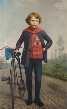 Beri "Speranza 1891" olio su tela (cm 145x90) Firmato e datato in basso a...