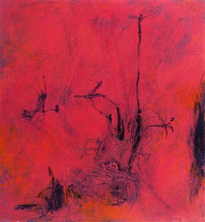 PAOLO IACCHETTI (1953-) L'aspetto secondo del fiore 1988olio su tela cm...