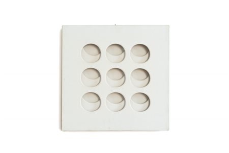 PAOLO SCHEGGI (1940-1971) Intersuperficie curva bianca 1966tempera bianca su...