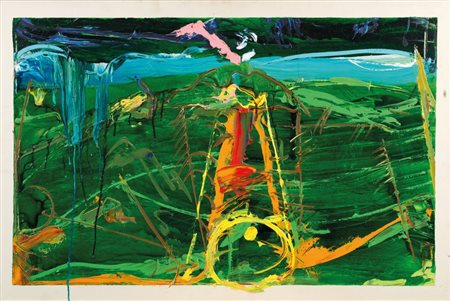 MARIO SCHIFANO (1934-1998) Senza titolo 1988smalto e acrilico su tela cm...