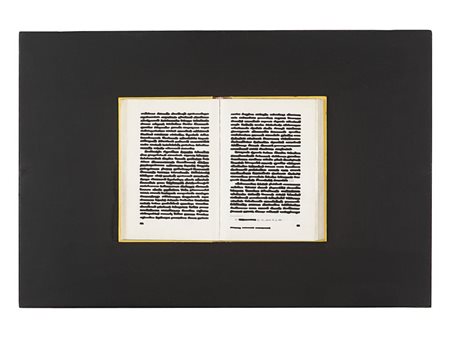 EMILIO ISGRO' (1937-) Opera citata 1973china su libro tipografico in box di...