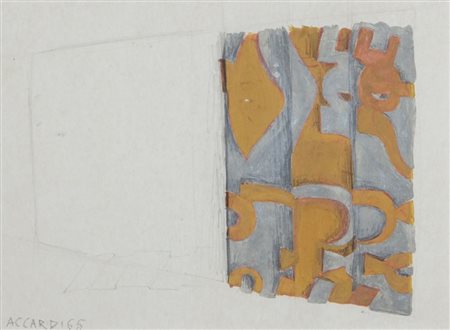 ACCARDI CARLA (1924-2014) Senza titolo (Studio per pannello di alluminio)...