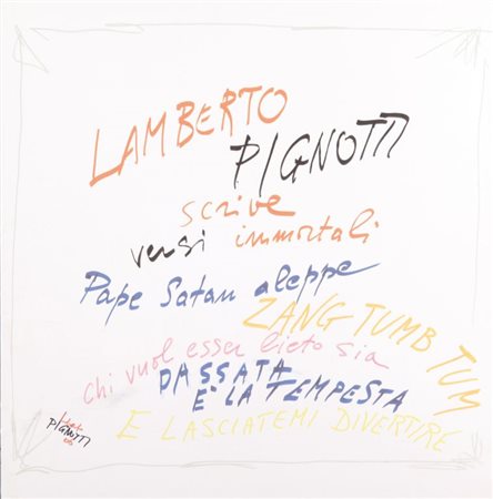 LAMBERTO PIGNOTTI (1926-) Senza titolo 2006pennarelli su carta cm...