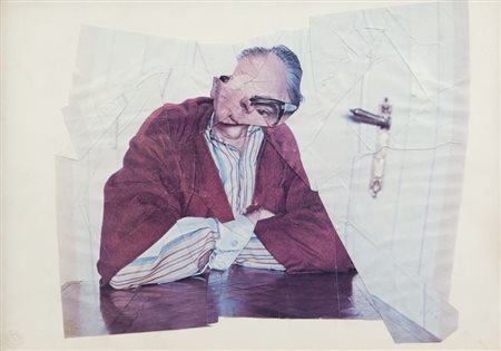 JIRI KOLAR (1914-2002) Senza titolo (Autoritratto) 1980froissage cm...