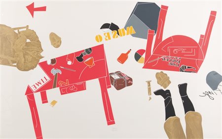 EMILIO TADINI (1927-2002) Senza titoloserigrafia cm 105x165esemplare...