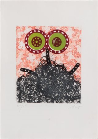 ENRICO BAJ (1924-2003) Senza titolo serigrafia cm 50x35esemplare 25/25firmato...