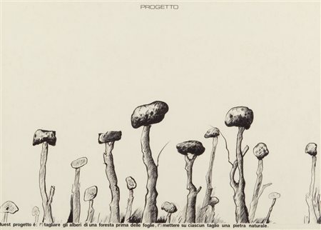 NOBUO SEKINE (GRUPPO MONO-HA) (1942-) Progetto-Tagliare gli alberi...